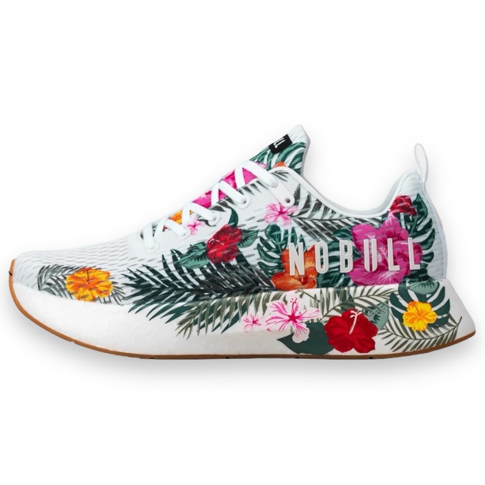NOBULL Women's Floral White Sneakers